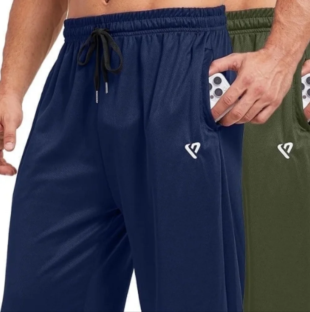 Men's Blue Athletic Pants - Picture 11 of 11